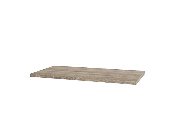 Benkeplate MDF 60 60x46cm lys eik pvc (topp kommode)