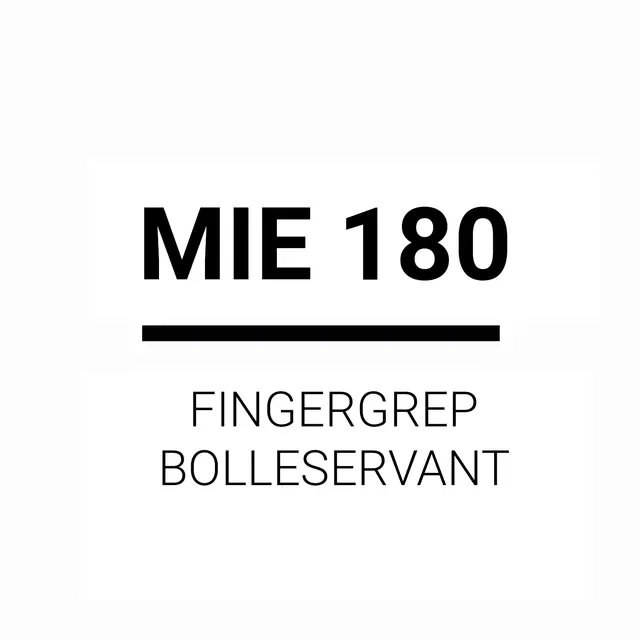 MIE 180 Møbelpakke fingergrep Mix & Match m/ 1 stk. bolleservant 