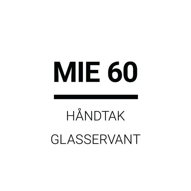 MIE 60 Møbelpakke med håndtak Mix & Match m/Lea glass servant 