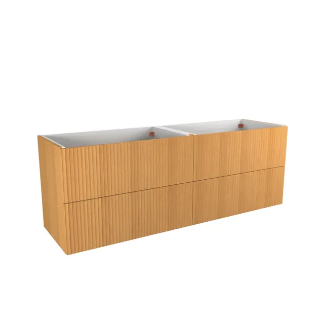 Servantskap bølge MIE 160dbl 160x46x57cm eik finer 