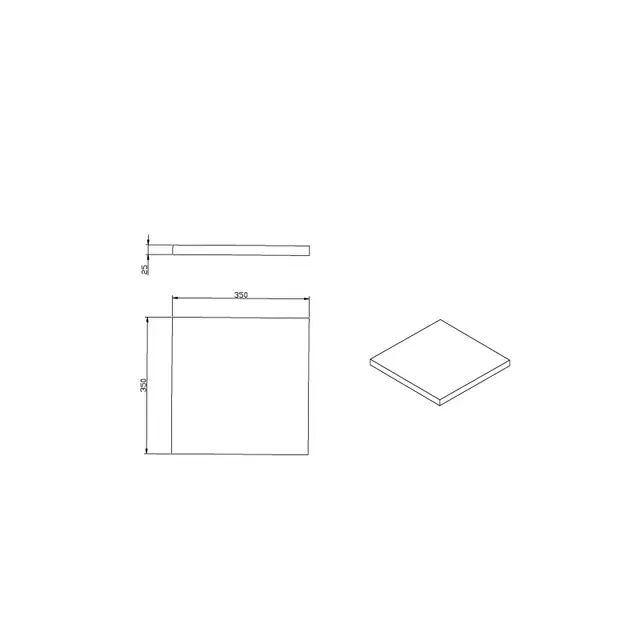 Sideskap ELI 88 88x35x35cm hvit pvc 