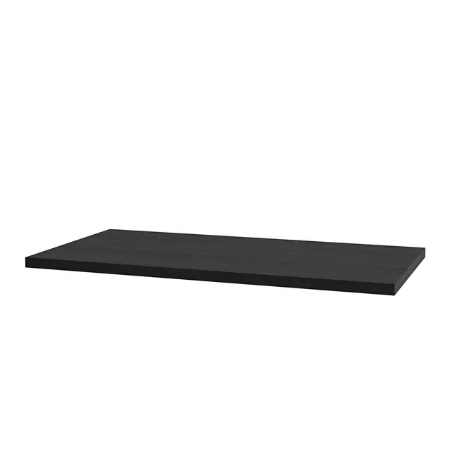 Benkeplate MDF 120 120x46cm sort eik pvc (topp kommode) 