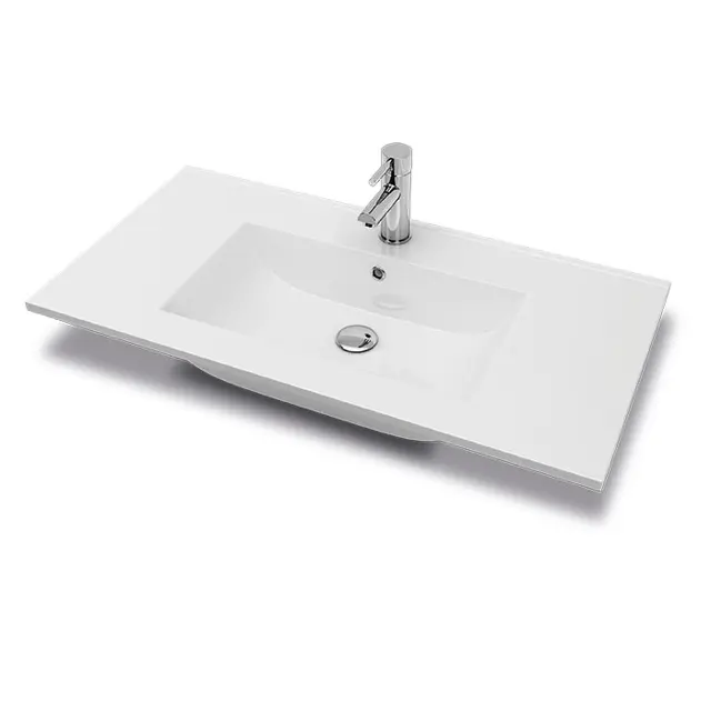 Servantskap ELI 90 med BEA servant 90x46x57cm hvit pvc hvit porselen 