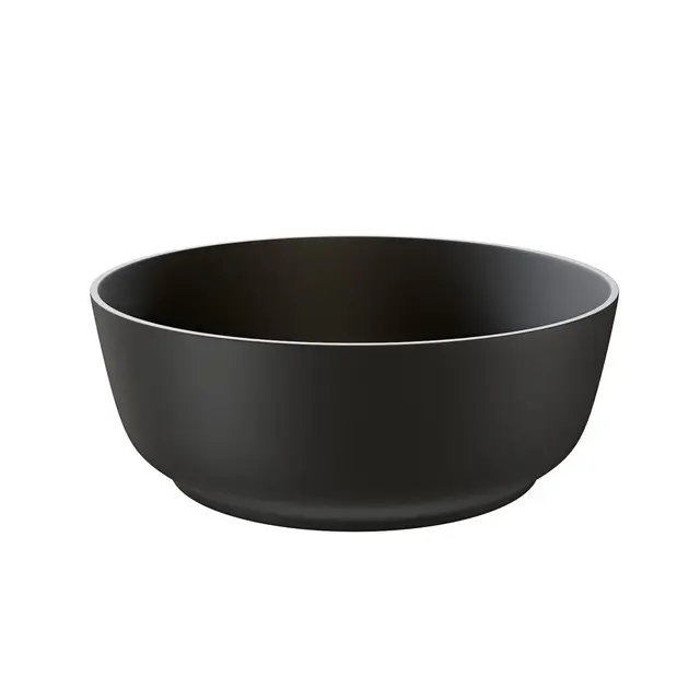 Bolleservant TUVA Ø38x14cm porselen sort matt 